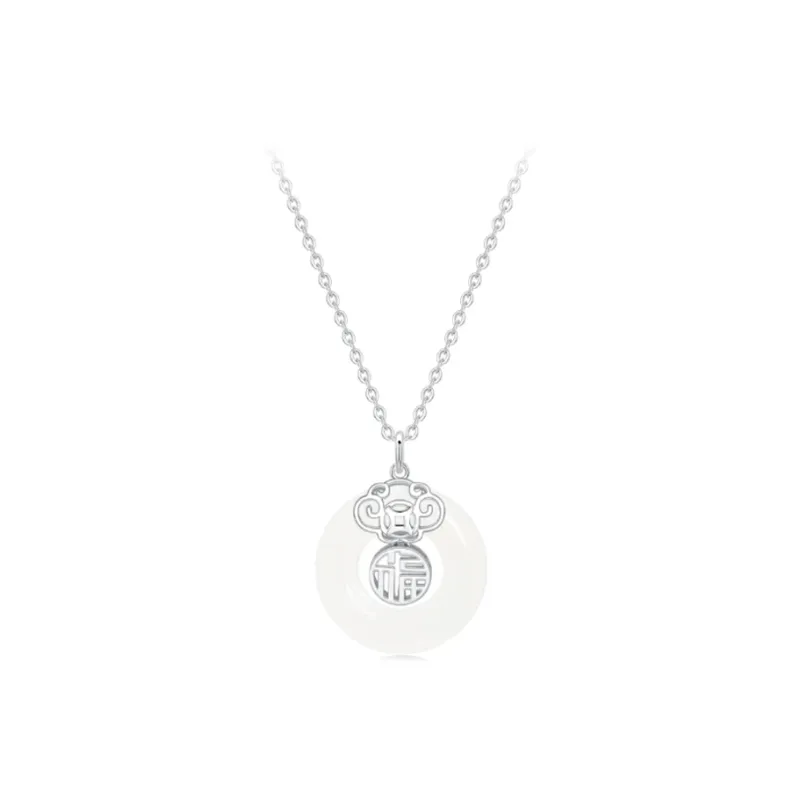 Chongqing Gold Store Chalcedony Necklaces Unisex-2
