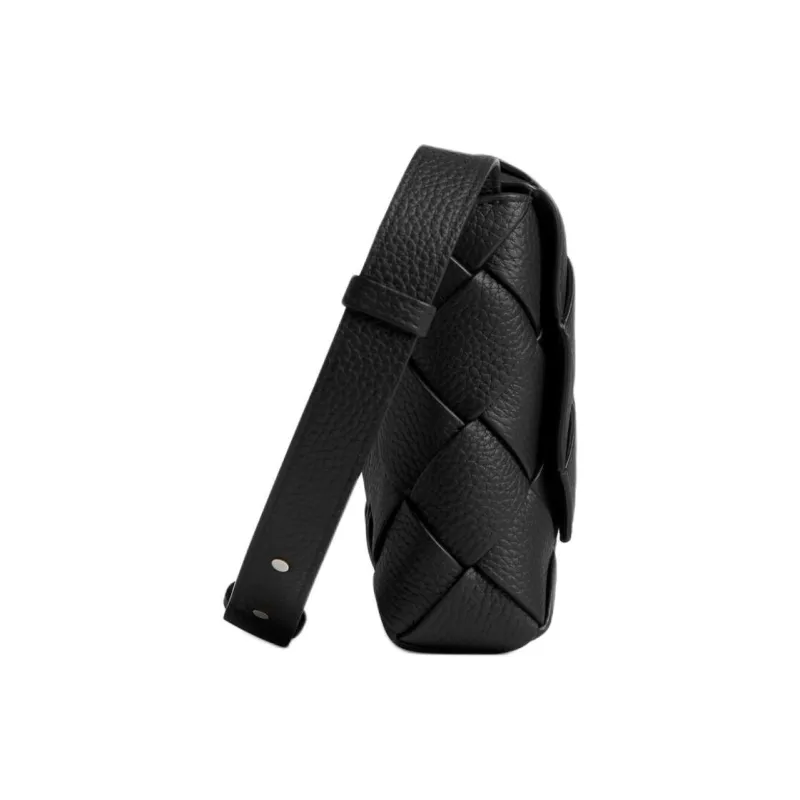 Bottega Veneta Cow Leather Shoulder Bag Crossbody Bag Men's Black-1