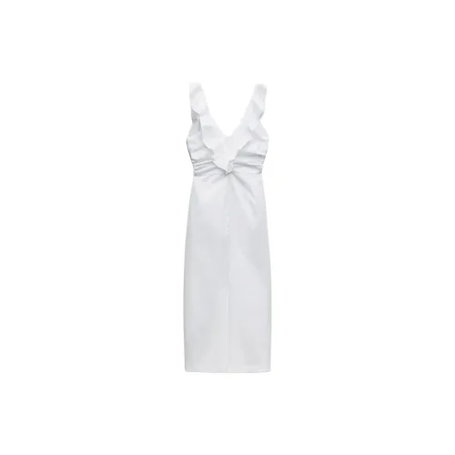 ZARA Sleeveless Dresses Women's White