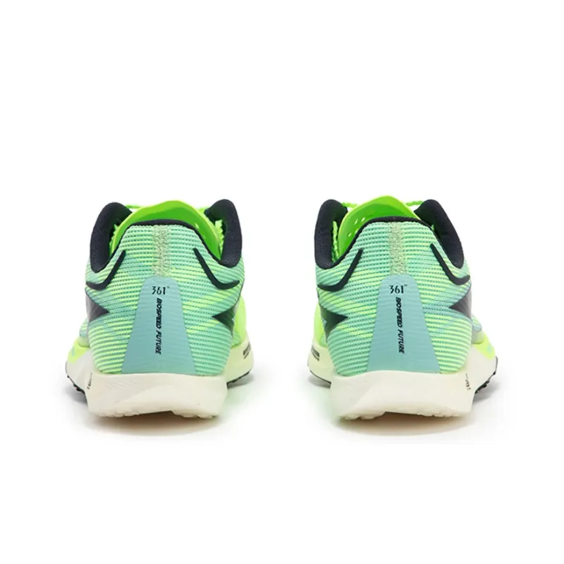 361° Cushioning Anti-Slip Wear-Resistant Breathability Low-Top Running Shoes Unisex Fluorescent Glossy Finish Green-3