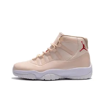 Jordan Air Jordan 11 Retro Cushioning Wear Resistant High Top Vintage Basketball Shoes Men's Ecru