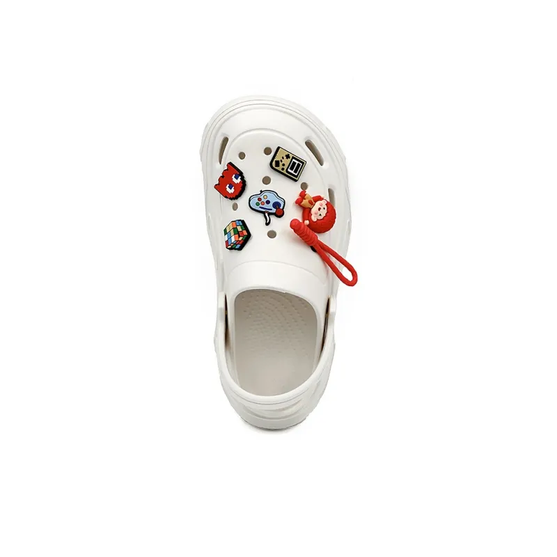 OUBT Circus Game Theme Clogs Unisex Red White-4