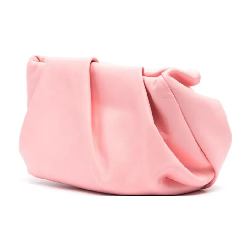 Burberry Lambskin Clutch Women's Bubble Gum Pink-1
