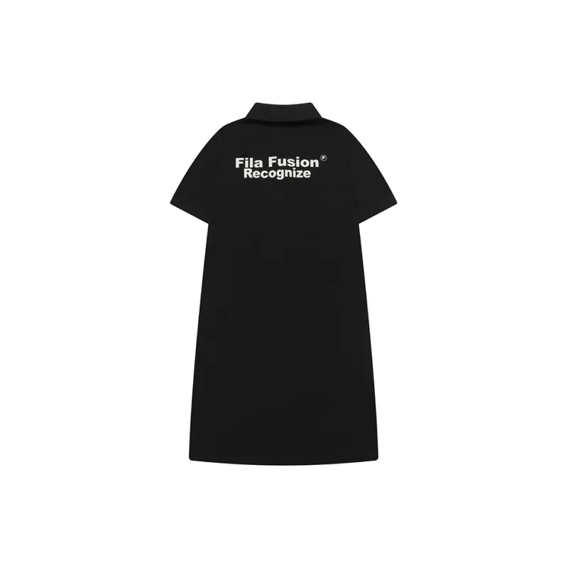 FILA FUSION SS24 Short Sleeved Dresses Women's Jet Black-1