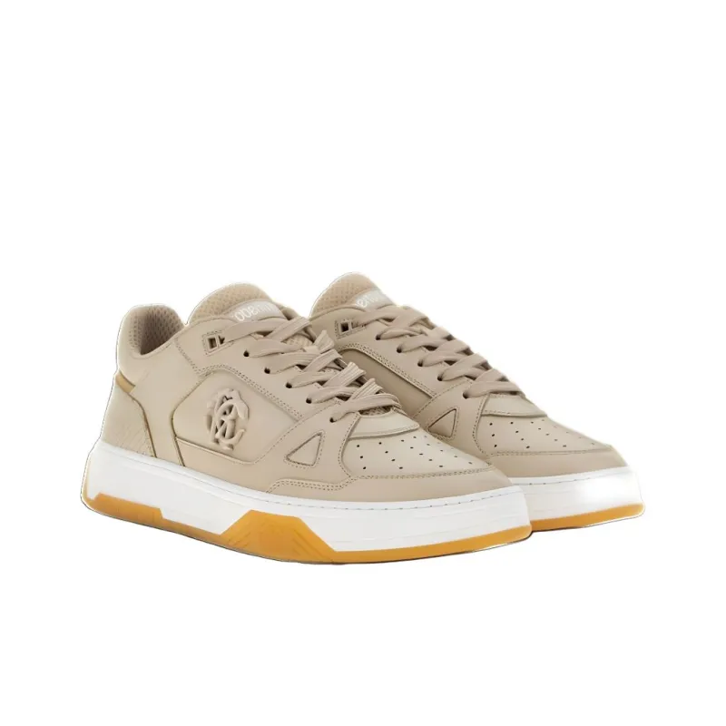 Roberto Cavalli Low-Top Skateboard Shoes Men's Light Brown-2