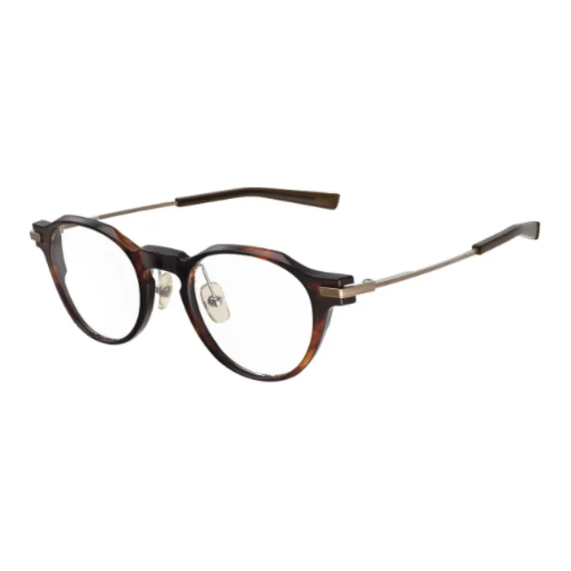 Four Nines Plate Frame Pure Titanium Round Eyeglass Frames Unisex Tortoiseshell-0