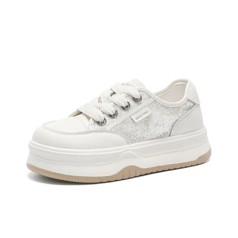 ST&SAT Lightweight And Breathable Mid Top Skateboard Shoes Women's-6
