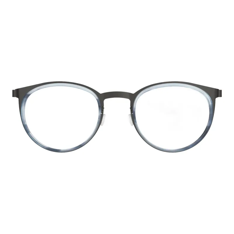LINDBERG Titanium Round Eyeglass Frames Unisex Tortoiseshell/Black-0