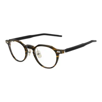 Four Nines Plate Round Eyeglass Frames Unisex Tortoiseshell