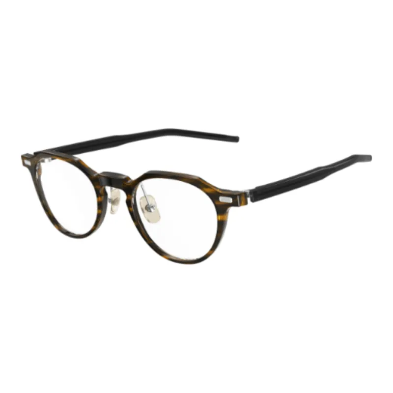 Four Nines Plate Round Eyeglass Frames Unisex Tortoiseshell-0
