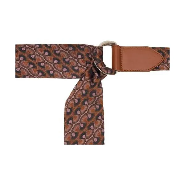 DRIES VAN NOTEN Jacquard Pattern Belt Men's Multicolor Width 5.5CM-2