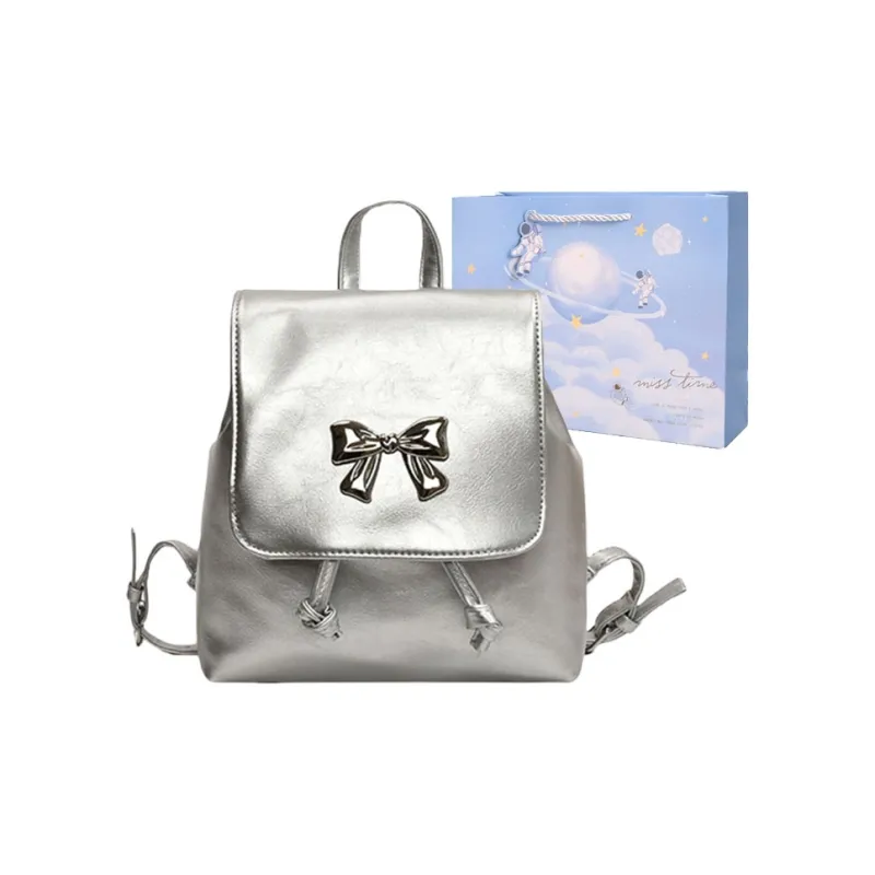 Duoluplo Doron Paul PU Shoulder Bag, Bucket Bag, Backpack Regular Women's White/Black/Pink/Silver-8
