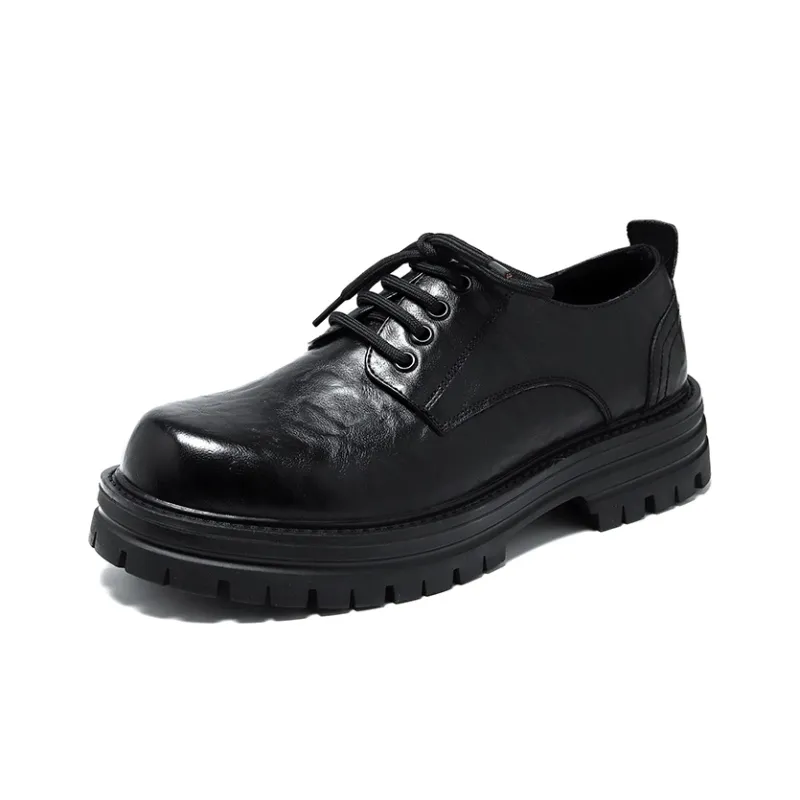 Romon Men's Casual Shoes Men Low Top Black-0