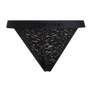 CK/Calvin Klein HIGH LEG TANGA Underpants Europe Version Women's 1 Pack Black
