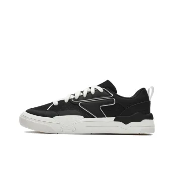 FILA FUSION MANUAL Anti Slip Wear Resistant Low Top Skateboard Shoes Men's Black White