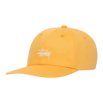 Stussy Cotton Baseball Caps Unisex Yellow