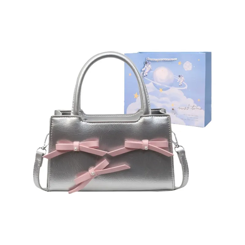 Duoluplo Doron Paul Pu One Shoulder Handbag Regular Women's Black & Pink/Pink/Silver/Black & Blue/Ecru-8
