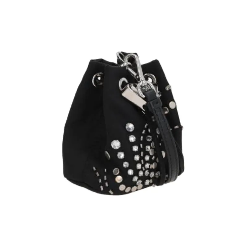 PRADA Nylon One Shoulder Crossbody Clutches Mini Women's Black-1
