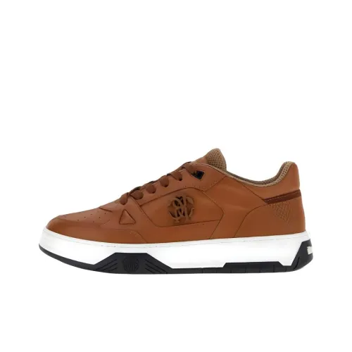 Roberto Cavalli Skateboard Shoes Men Low-Top Brown