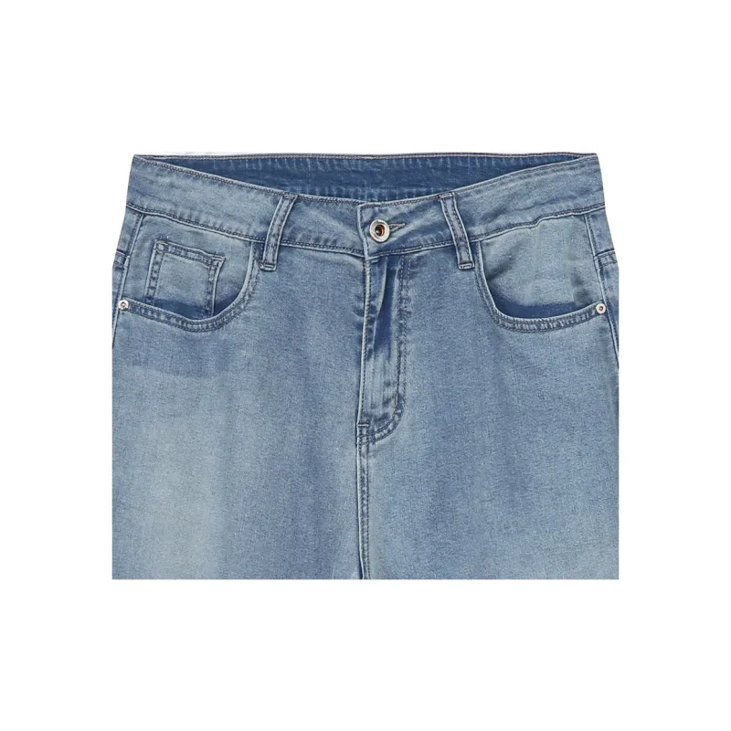 Voguo Relay Jeans Loose Fit, Straight Fit Unisex Blue-2