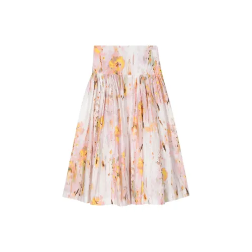 MSGM Casual Long Skirts Women's Blush Pink Color