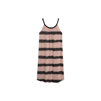 Sha Qian Nightgown Summer Women's Cameo Brown