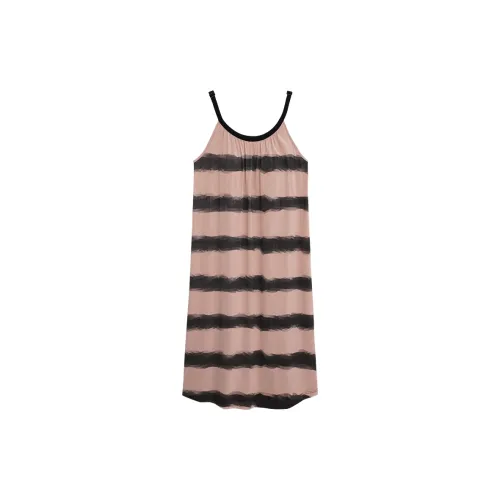 Sha Qian Nightgown Summer Women's Cameo Brown