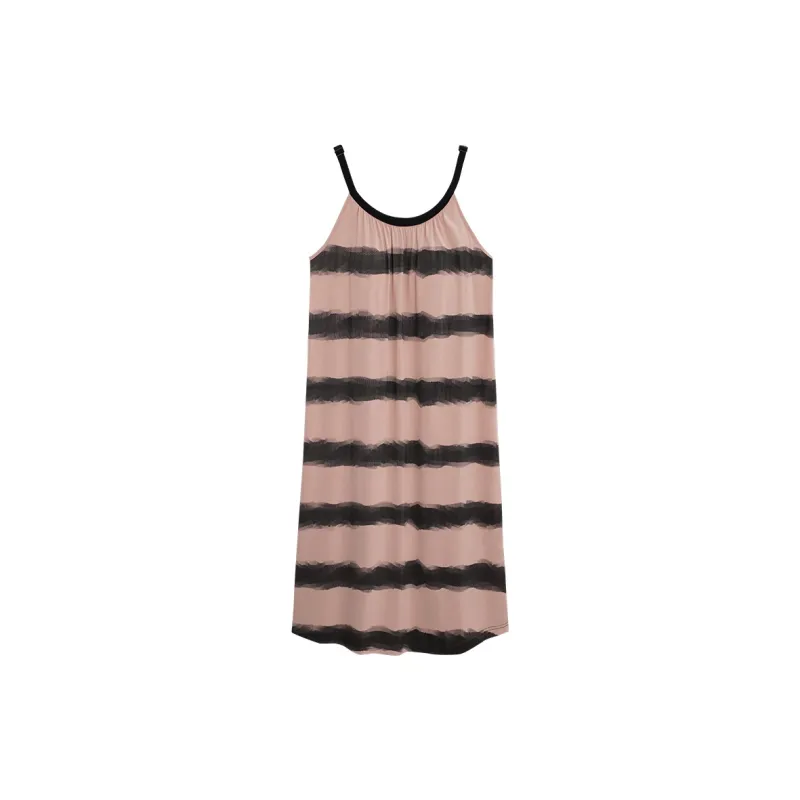 Sha Qian Nightgown Summer Women's Cameo Brown-0