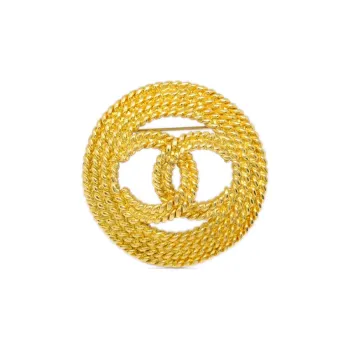 CHANEL 1993 Cc Rope detail Brooch