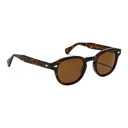 MOSCOT Acetate Square Sunglasses Men's Brown-2
