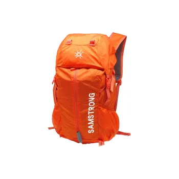 SAMSTRONG Polyamide Backpack Regular Unisex Orange/Black/Green