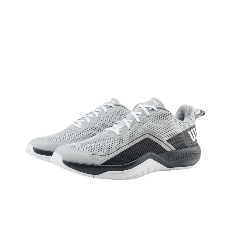 Wilson Rush Pro Slip Resistant And Breathable Low Top Tennis Shoes Men's Gray-2