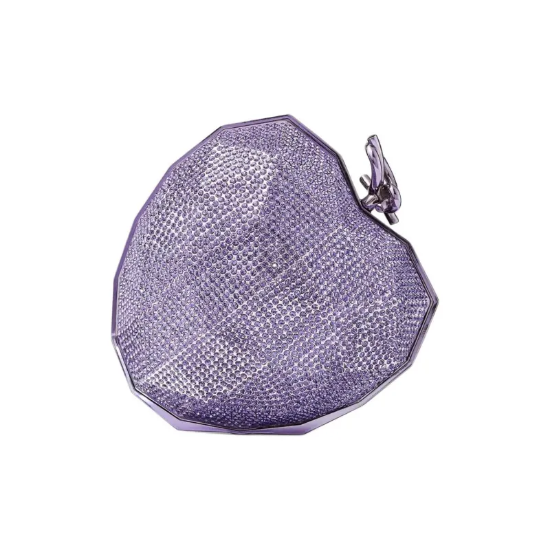 Jimmy Choo Transparent Synthetic Resin Clutch Women's Tanzanite Blue-0