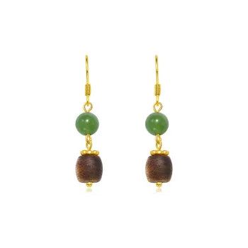 Gianina Hetian Jade Earrings Women's Green Jade