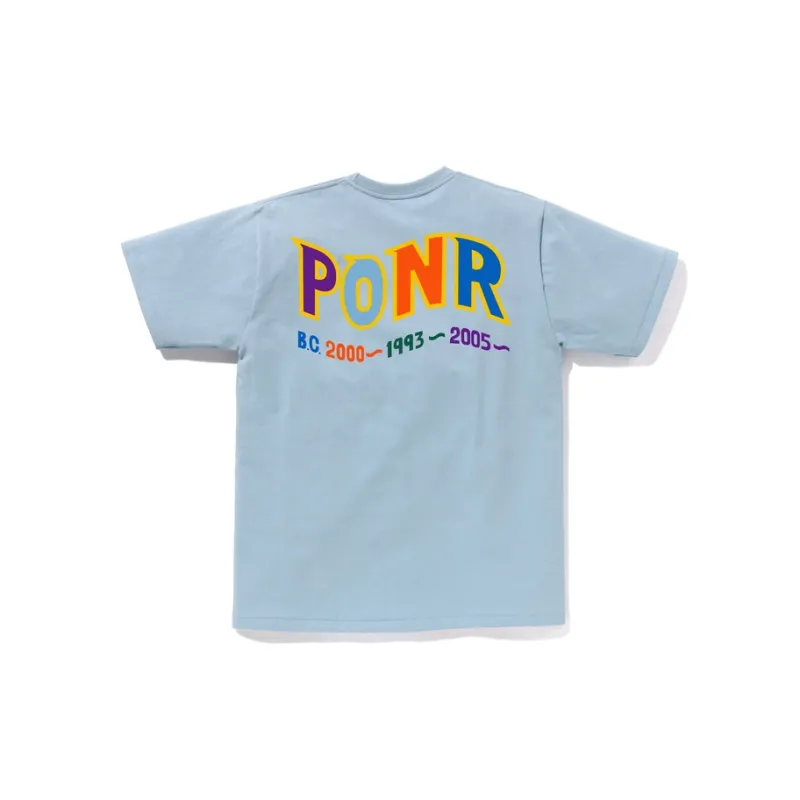 A BATHING APE Colors Shark Ponr Tee-5