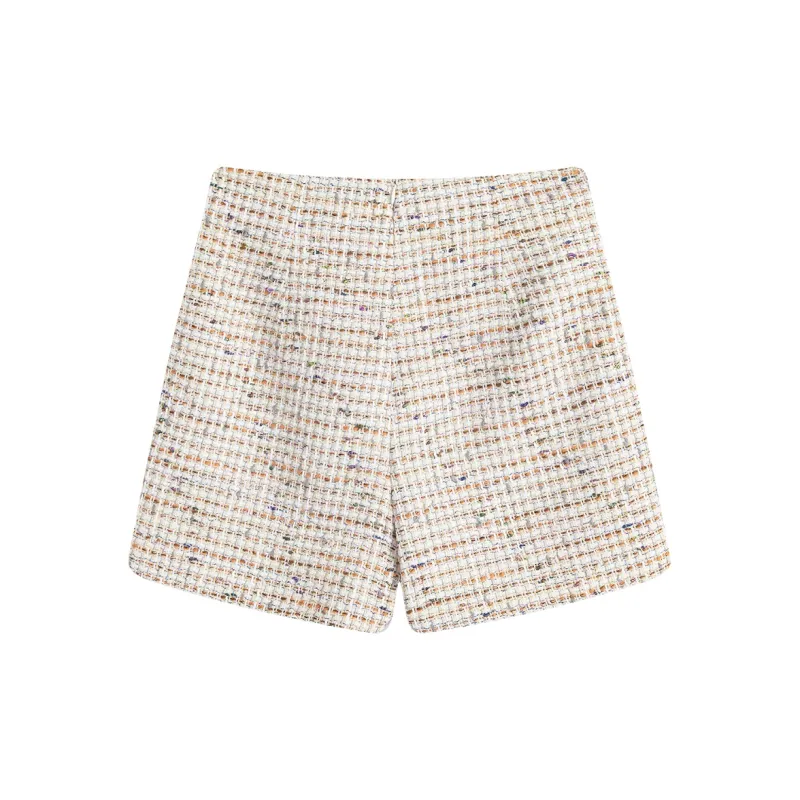 Famanxuan Casual Shorts Women's Warm Orange Small Pumpkin-1