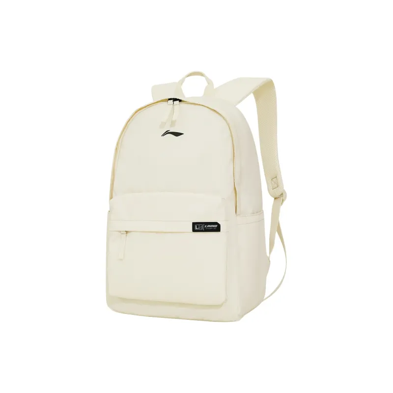LiNing Polyester Backpack Regular Unisex Ecru-2