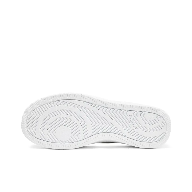 Skechers Court Classics Slip Resistant And Breathable Low Top Skateboard Shoes Women's White-4