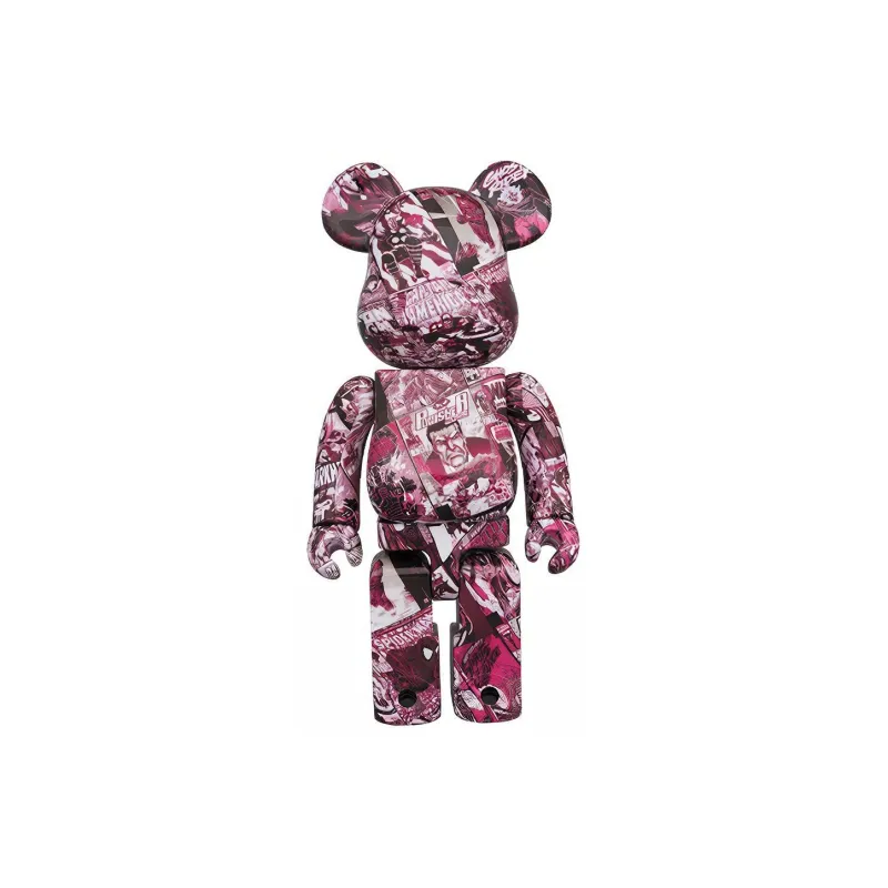 BE@RBRICK Marvel 80TH Anniversary Red Multicolor-2