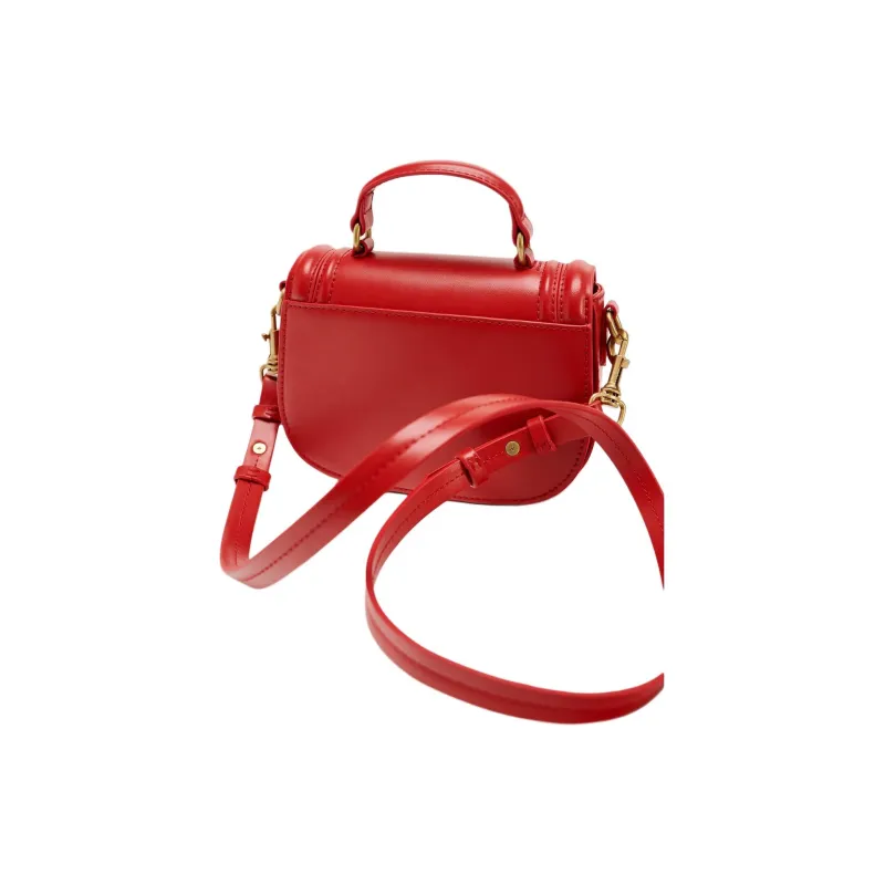 ZARA Polyurethane Shoulder Bag Crossbody Bag Handbag Mini Women's Red-2