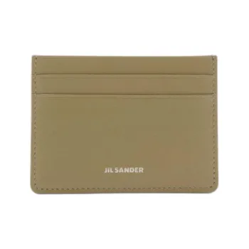JIL SANDER Calfskin Card Holder Men's Honey Blonde