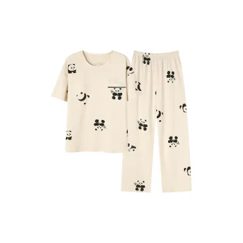 The Story Of The Flower Season Pajama Set Women's Ecru