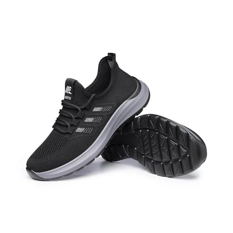 LAORENTOU Casual Shoes Men Low Top Gray-3