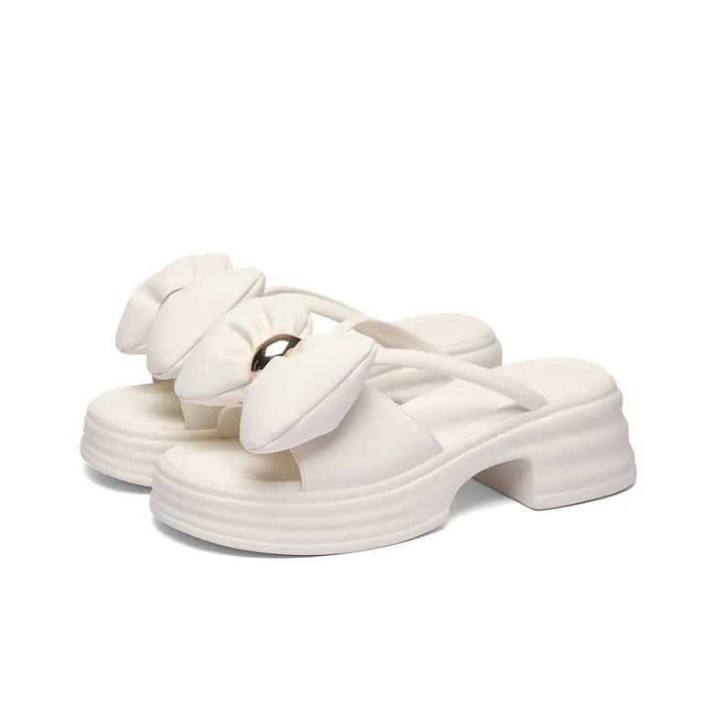 Golden Silk Rabbit Slip-Resistant Quick Dry Slide Slippers Women's Black-11