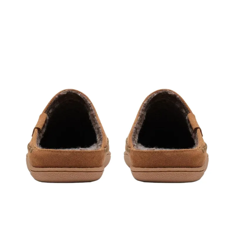 Clarks Rubber Sole Quiet Abrasion-Resistant Slip-Resistant Wrap-toe Slippers Men's Brown-4