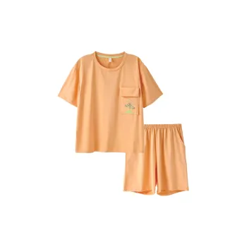 Fun Rabbit Pajama Set Women's Fire Soil Orange