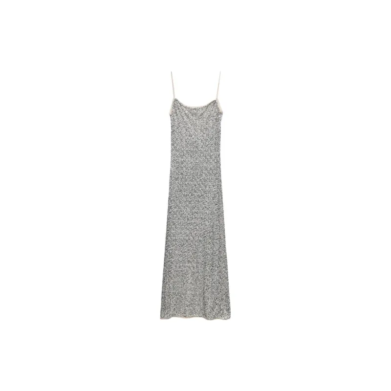 ZARA Slip Dresses Women's Silver-1