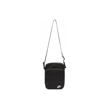 Nike Heritage Polyester Shoulder Bag, Crossbody Bag Regular Unisex Black