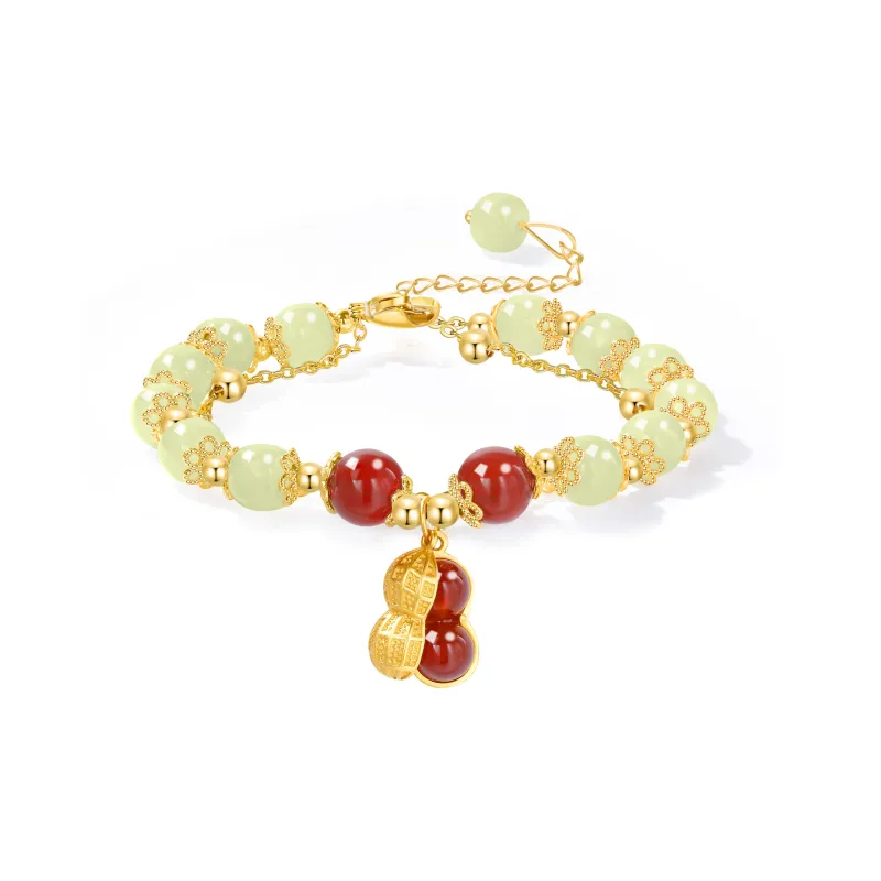 MOLADY Reconstructed Cinnabar Jade Bracelets Women's-6