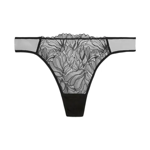 CK/Calvin Klein THONG Underpants Europe Version Women's 1 Pack Black